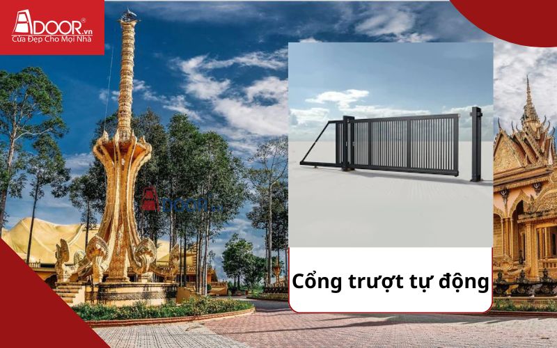 Cổng trượt - Cửa cổng tự động Trà Vinh