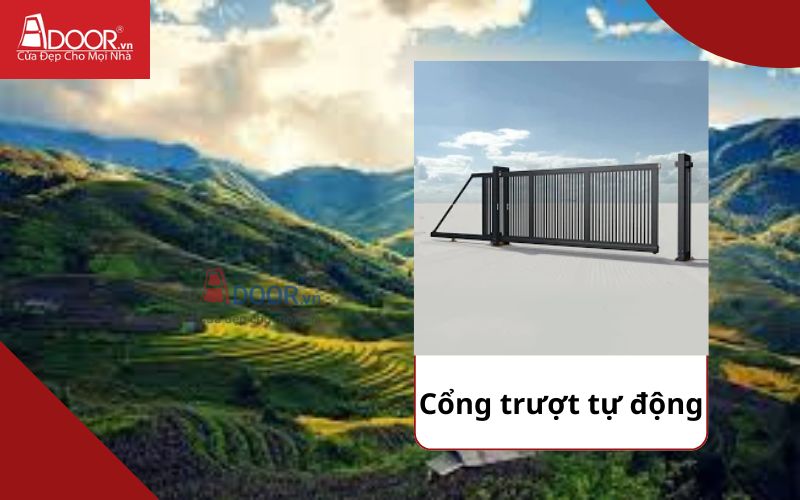 Cổng trượt - Cửa cổng tự động Lào Cai