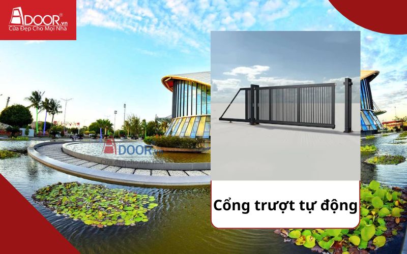 Cổng trượt tự động - Cửa cổng tự động Bạc Liêu