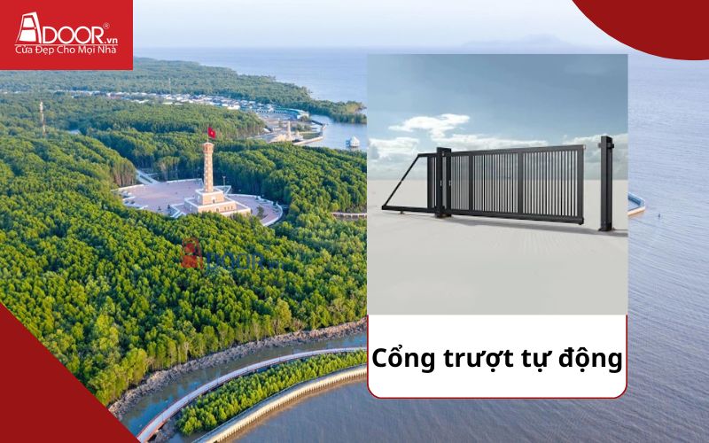Cổng trượt - Cửa cổng tự động Cà Mau