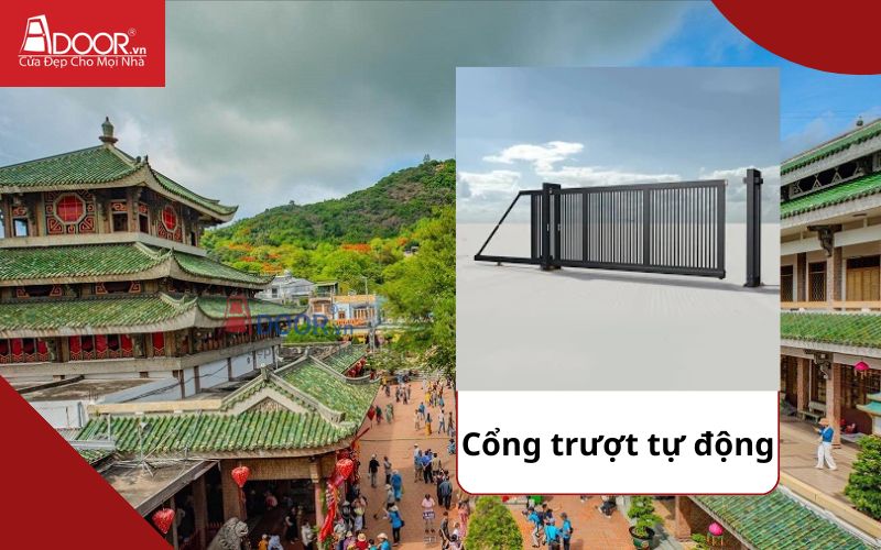 Cổng trượt - Cửa cổng tự động Châu Đốc
