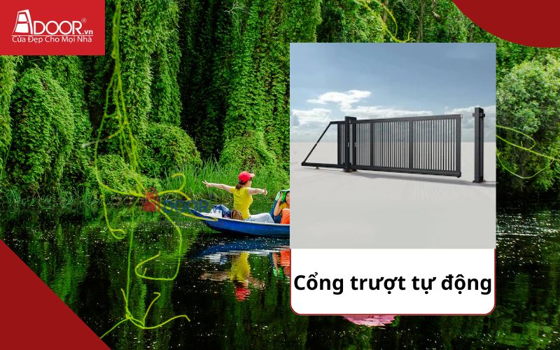 Cổng trượt - Cửa cổng tự động Long An