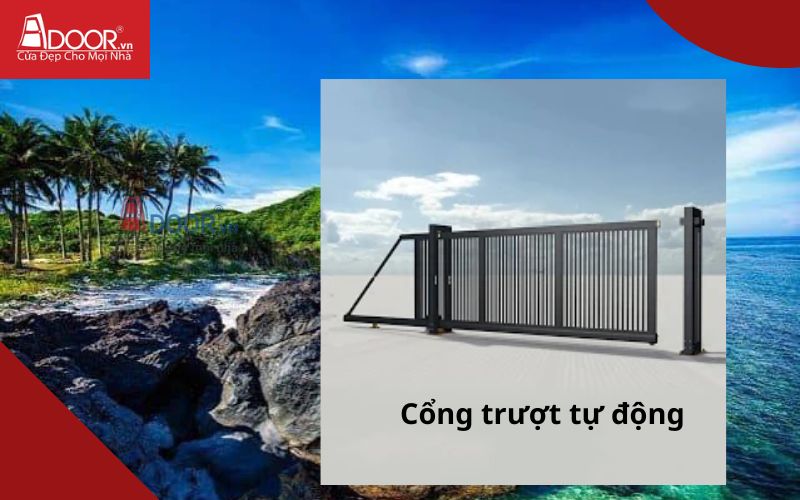 Cổng trượt- Cửa cổng tự động Quảng Ngãi