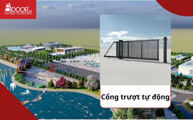 Cổng trượt - Cửa cổng tự động Phổ Yên Cổng trượt - Cửa cổng tự động Phổ Yên