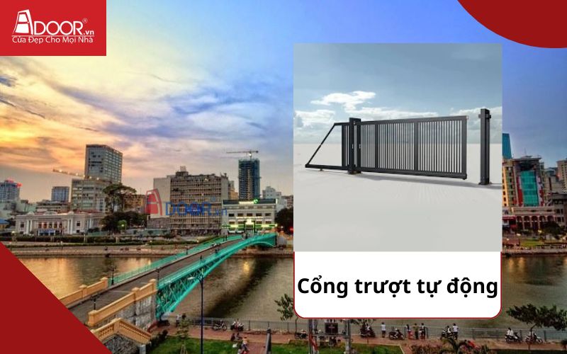 Cổng trượt - Cửa cổng tự động Quận 4