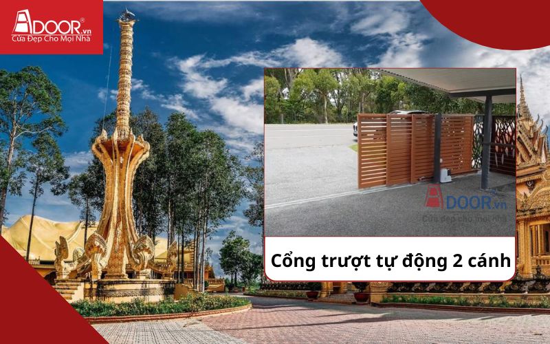 Cổng trượt 2 - Cửa cổng tự động Trà Vinh