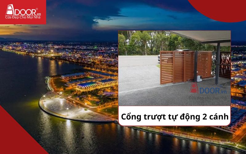 Cổng trượt 2 cánh - Cửa cổng tự động Rạch Giá Cổng trượt 2 cánh - Cửa cổng tự động Rạch Giá