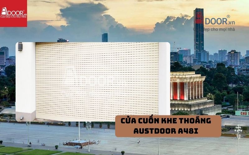 cửa cuốn khe thoáng Ba Đình Austdoor A48i