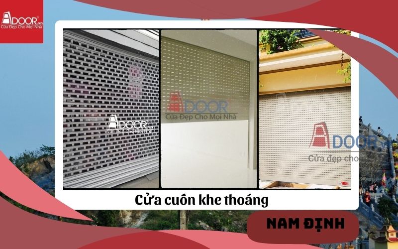 Sản phẩm cửa cuốn khe thoáng Nam Định đa dạng