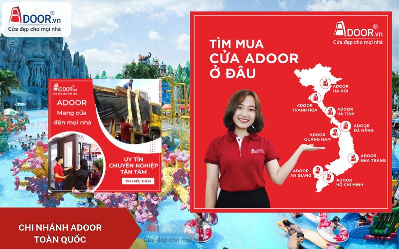 Hệ thống Adoor phân phối trải dài từ Nam ra Bắc