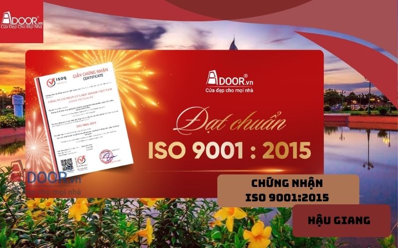 tiêu chuẩn ISO 9001:2015 cửa cuốn khe thoáng Hậu Giang