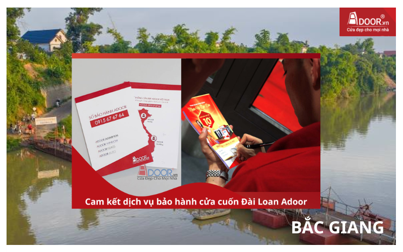 Cam kết dịch vụ bảo hành cửa cuốn Đài Loan tại Adoor cửa cuốn Đài Loan Bắc Giang