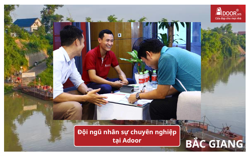 Đội ngũ nhân sự chuyên nghiệp, tận tâm của Adoor cửa cuốn Đài Loan Bắc Giang