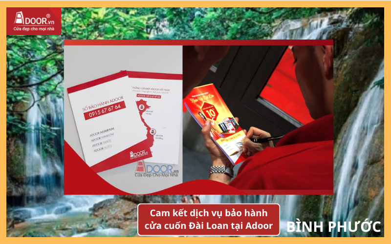 Cam kết dịch vụ bảo hành cửa cuốn Đài Loan tại Adoor cửa cuốn Đài Loan Bình Phước