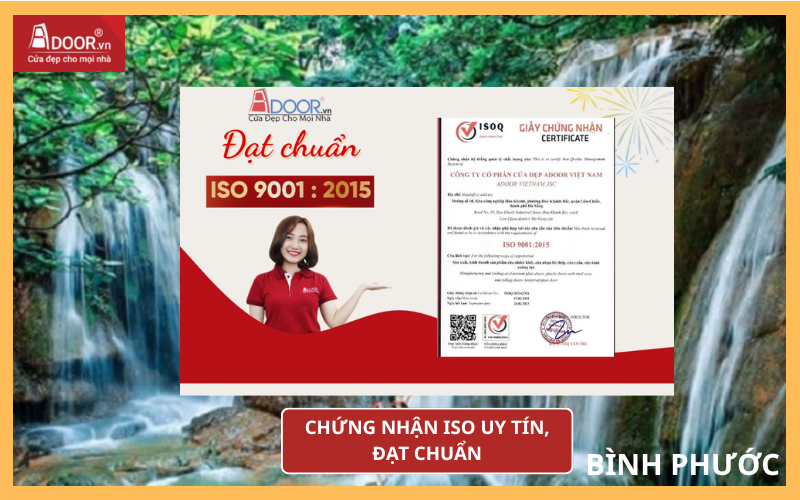 Chứng nhận ISO uy tín, đạt chuẩn cửa cuốn Đài Loan Bình Phước