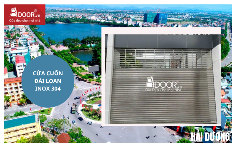 cửa cuốn Đài Loan inox 304 cửa cuốn Đài Loan Hải Dương