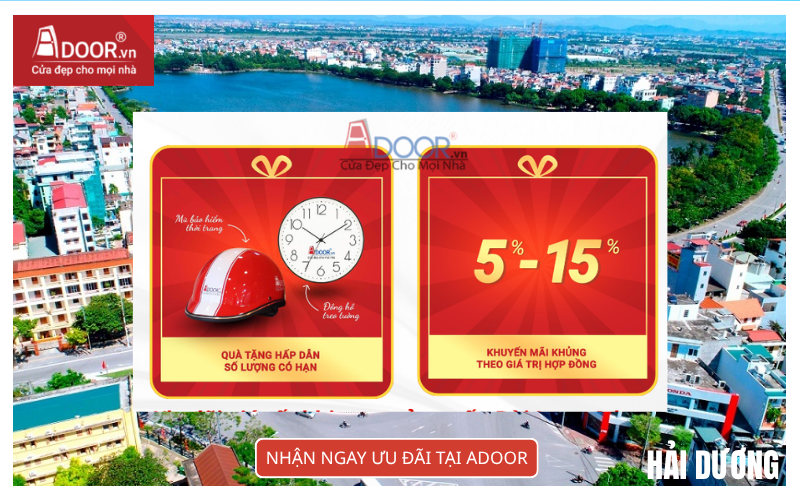 Nhận ngay ưu đãi tại Adoor cửa cuốn Đài Loan Hải Dương