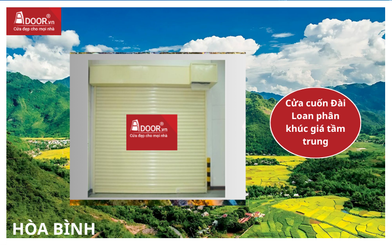 cửa cuốn Đài Loan phân khúc giá tầm trung cửa cuốn Đài Loan Hòa Bình