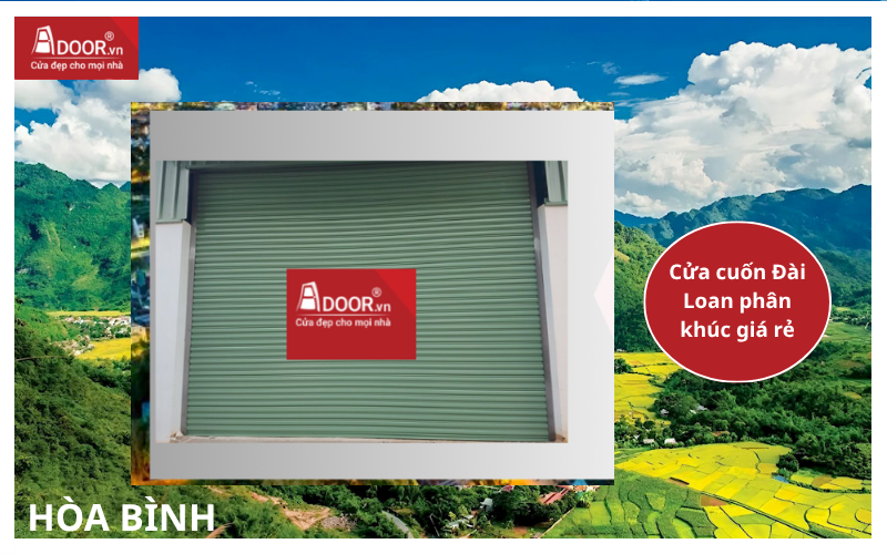 cửa cuốn Đài Loan phân khúc giá rẻ cửa cuốn Đài Loan Hòa Bình