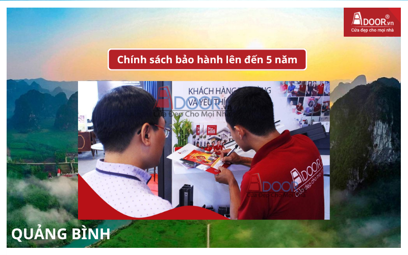 Chính sách bảo hành lên đến 5 năm cửa cuốn Đài Loan Quảng Bình