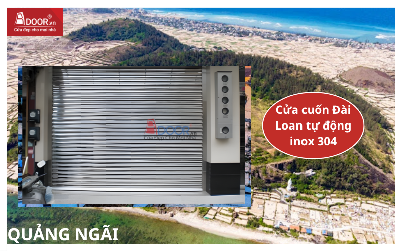 Cửa Cuốn Đài Loan Quảng Ngãi Tự Động Bằng Inox 304 Cửa Cuốn Đài Loan Quảng Ngãi Tự Động Bằng Inox 304