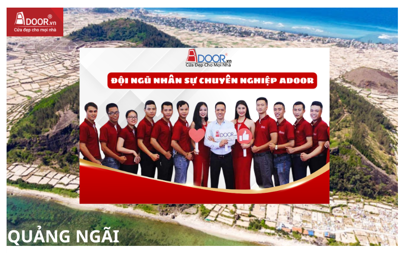 Đội ngũ nhân sự chuyên nghiệp tại Adoor cửa cuốn Đài Loan Quảng Ngãi