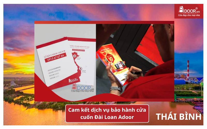Cam kết dịch vụ bảo hành cửa cuốn Đài Loan tại Adoor cửa cuốn Đài Loan Thái Bình