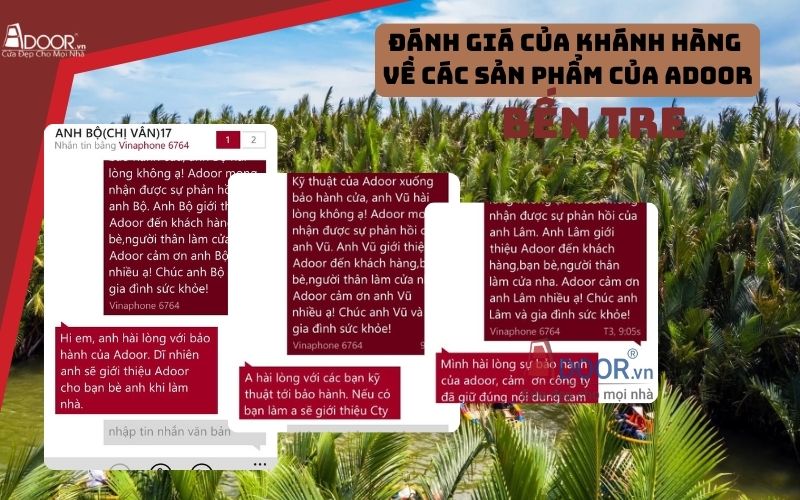 phản hồi của khách hàng đã sử dụng cửa cuốn khe thoáng Bến Tre