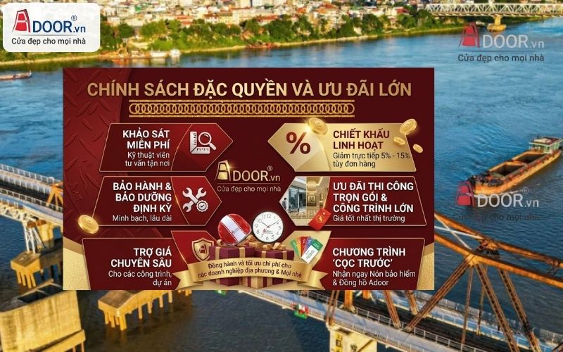 Ưu đãi bứt phá và chính sách hậu mãi của Adoor 
