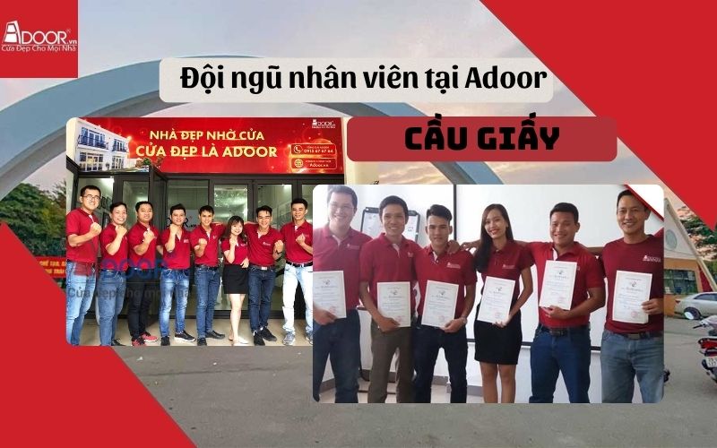Đội ngũ nhân sự cửa cuốn khe thoáng Cầu Giấy Adoor