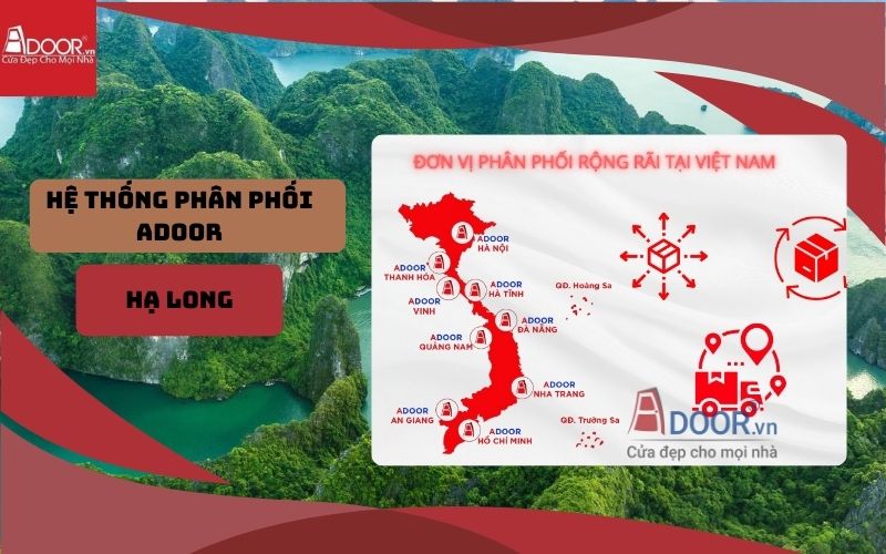 Hệ thống phân phối cửa cuốn khe thoáng Hạ Long