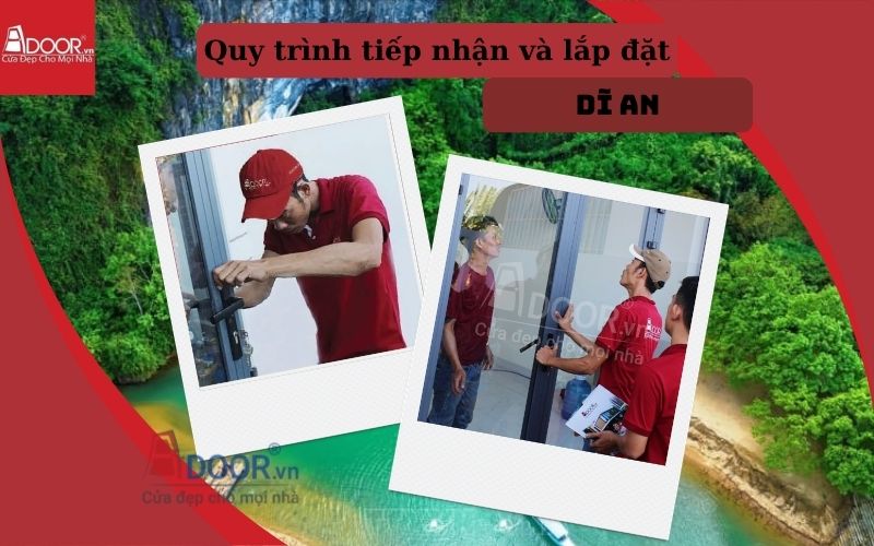 Quy trình lắp đặt cửa cuốn khe thoáng Dĩ An Adoor