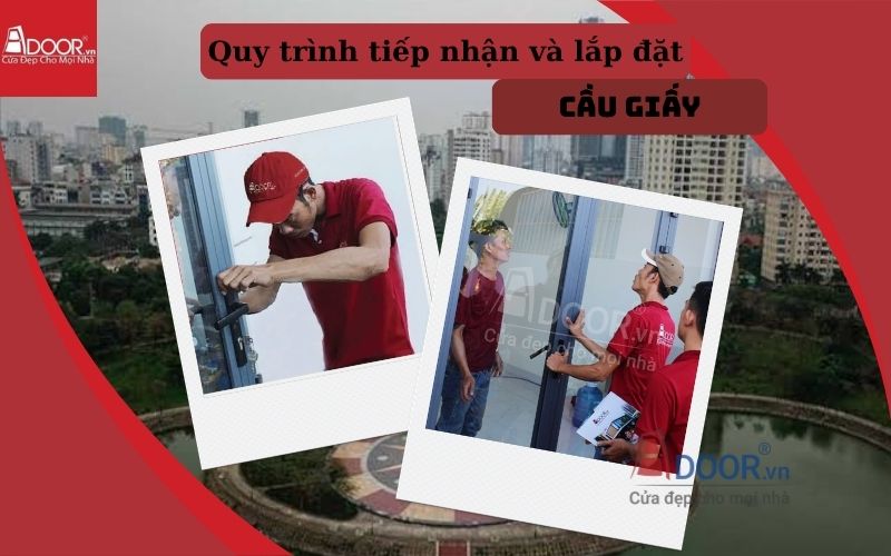 Quy trình lắp đặt cửa cuốn khe thoáng Cầu Giấy Adoor