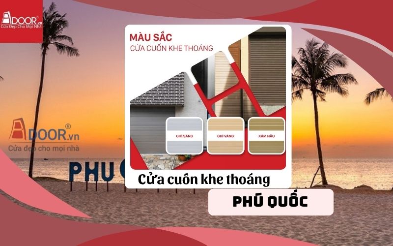 khách hàng đang tìm hiểu cửa cuốn khe thoáng Phú Quốc