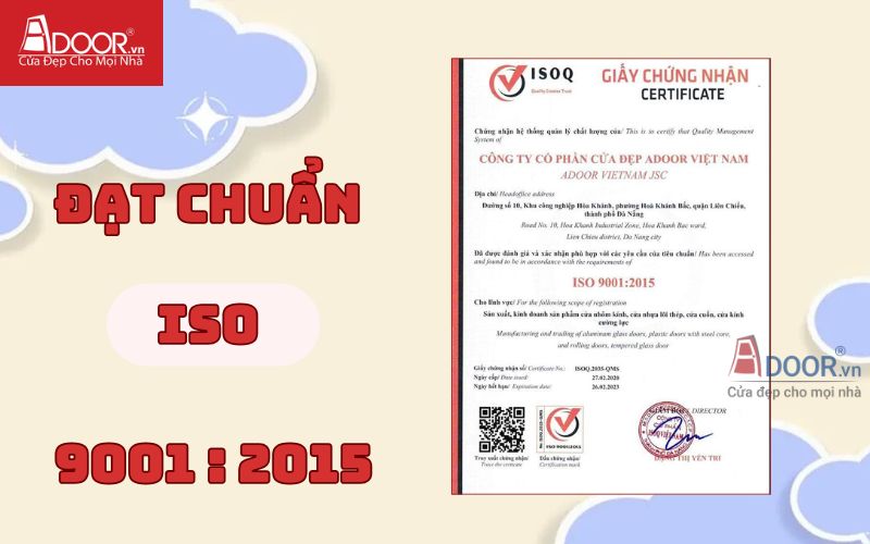 Chứng nhận ISO - Cánh kính Slim