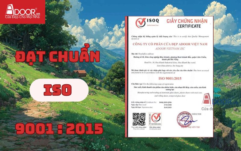 Chứng nhận ISO - Cửa Kính Lùa Slim