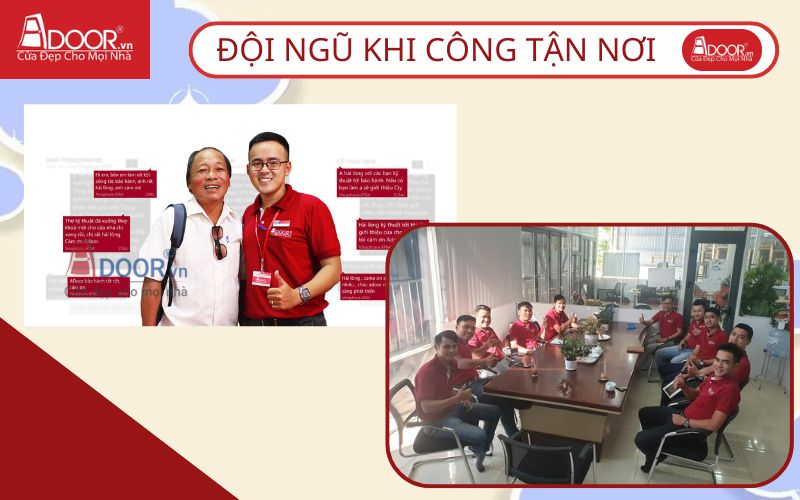 Đội ngũ thi công - Cánh kính Slim