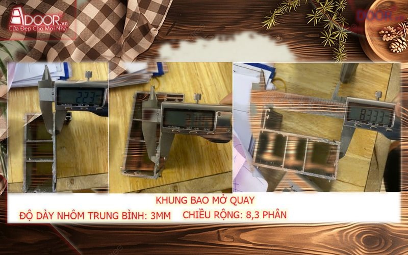 Khung mở quay - cửa nhôm cao cấp xingfa