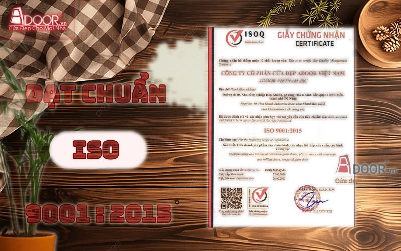 Chứng nhận ISO - cửa nhôm cao cấp xingfa