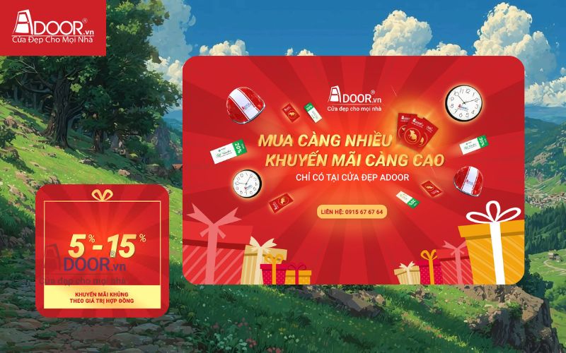 Ưu đãi - Cửa Kính Lùa Slim