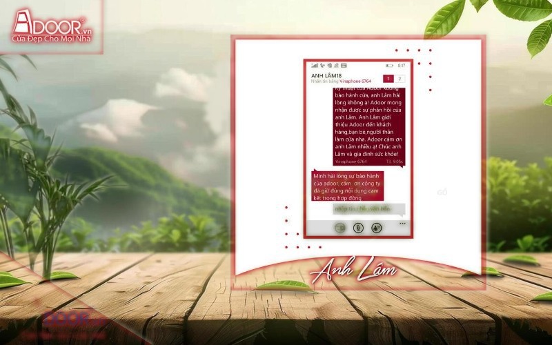 Phản hồi khách hàng 1 - cửa nhôm xingfa chính hãng nhập khẩu
