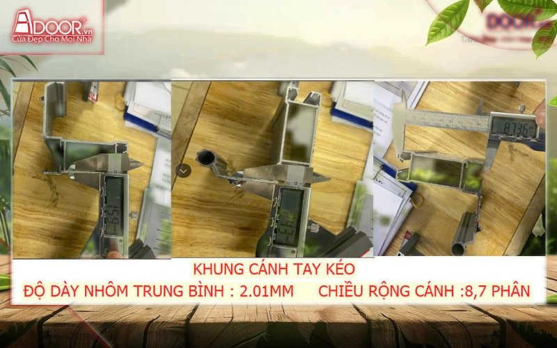 Chi tiết cấu tạo - cửa nhôm xingfa chính hãng nhập khẩu