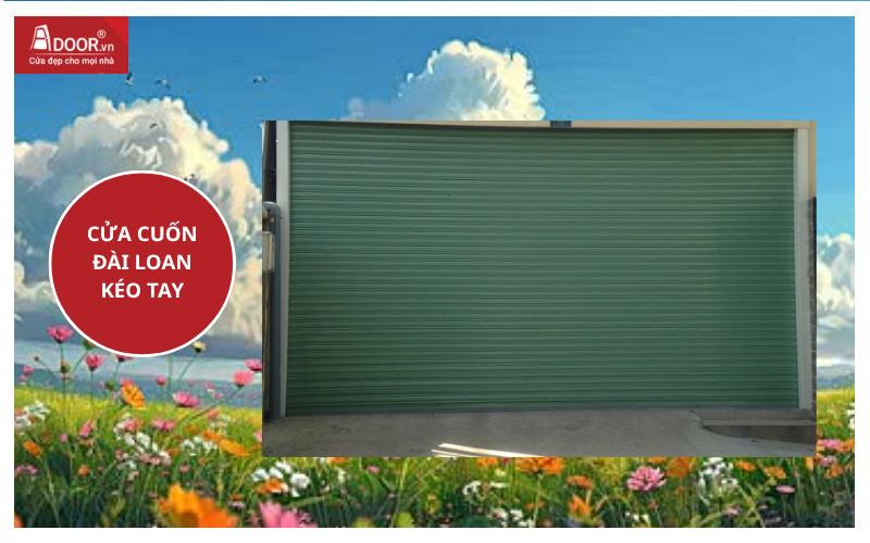 cửa cuốn Đài Loan kéo tay cửa cuốn đài loan giá bao nhiêu 1m²