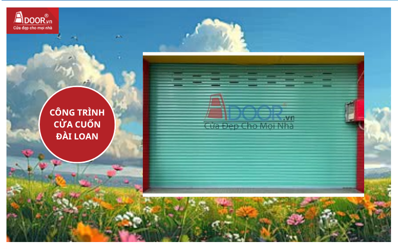 công trình cửa cuốn Đài Loan cửa cuốn đài loan giá bao nhiêu 1m²