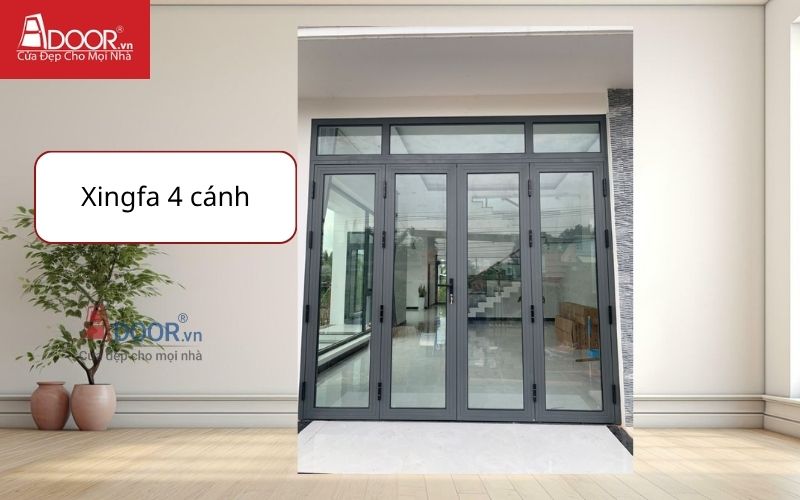 Cửa nhôm Xingfa 4 cánh - bảng báo giá cửa nhôm xingfa nhập khẩu 