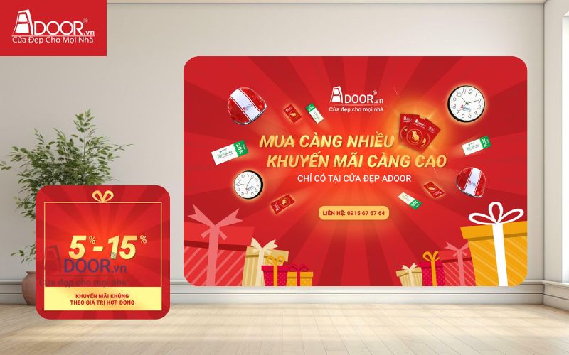 Khuyến mãi cửa nhôm Xingfa tại Adoor