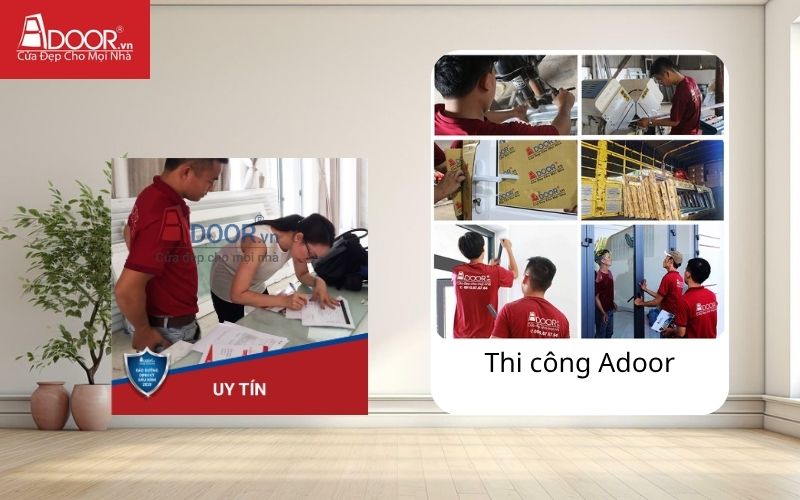 Thi công cửa nhôm Xingfa tại công trình