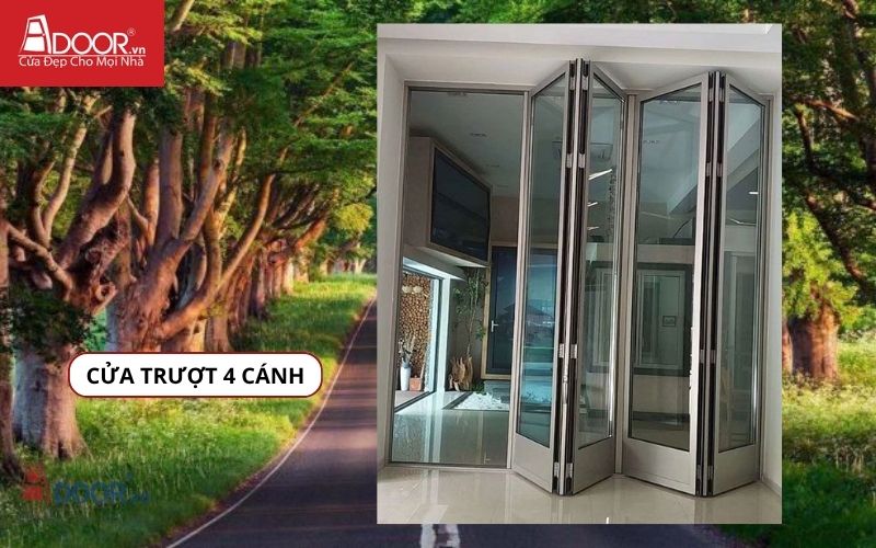 Dự toán giá cửa trượt quay Xingfa 4 cánh