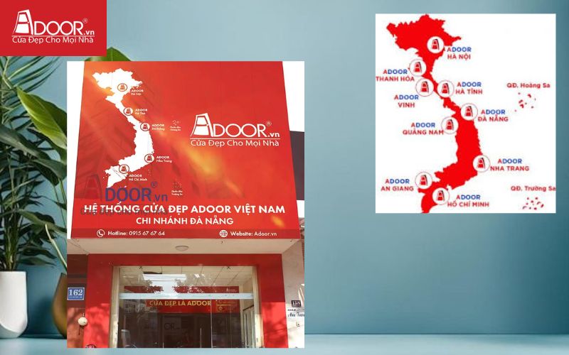 Showroom trải nghiệm trực tiếp cửa nhôm nhà vệ sinh Adoor