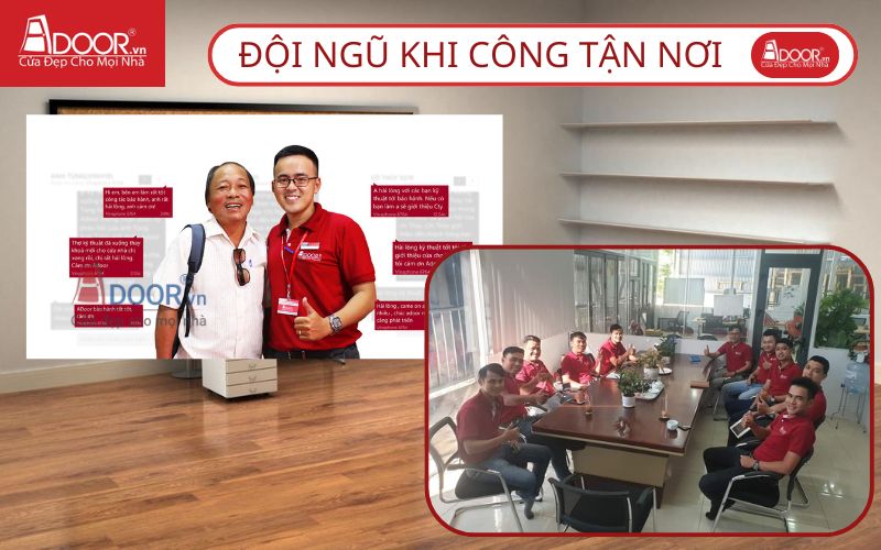 Đội ngũ thi công lắp đặt cửa nhôm Xingfa chuyên nghiệp của Adoor
